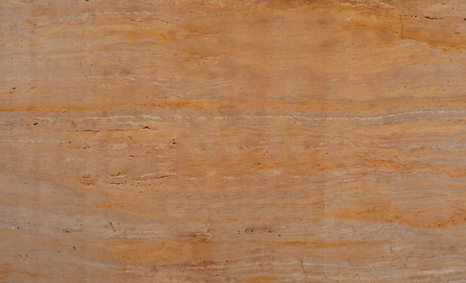 Saffron Travertine Vein Cut Slab