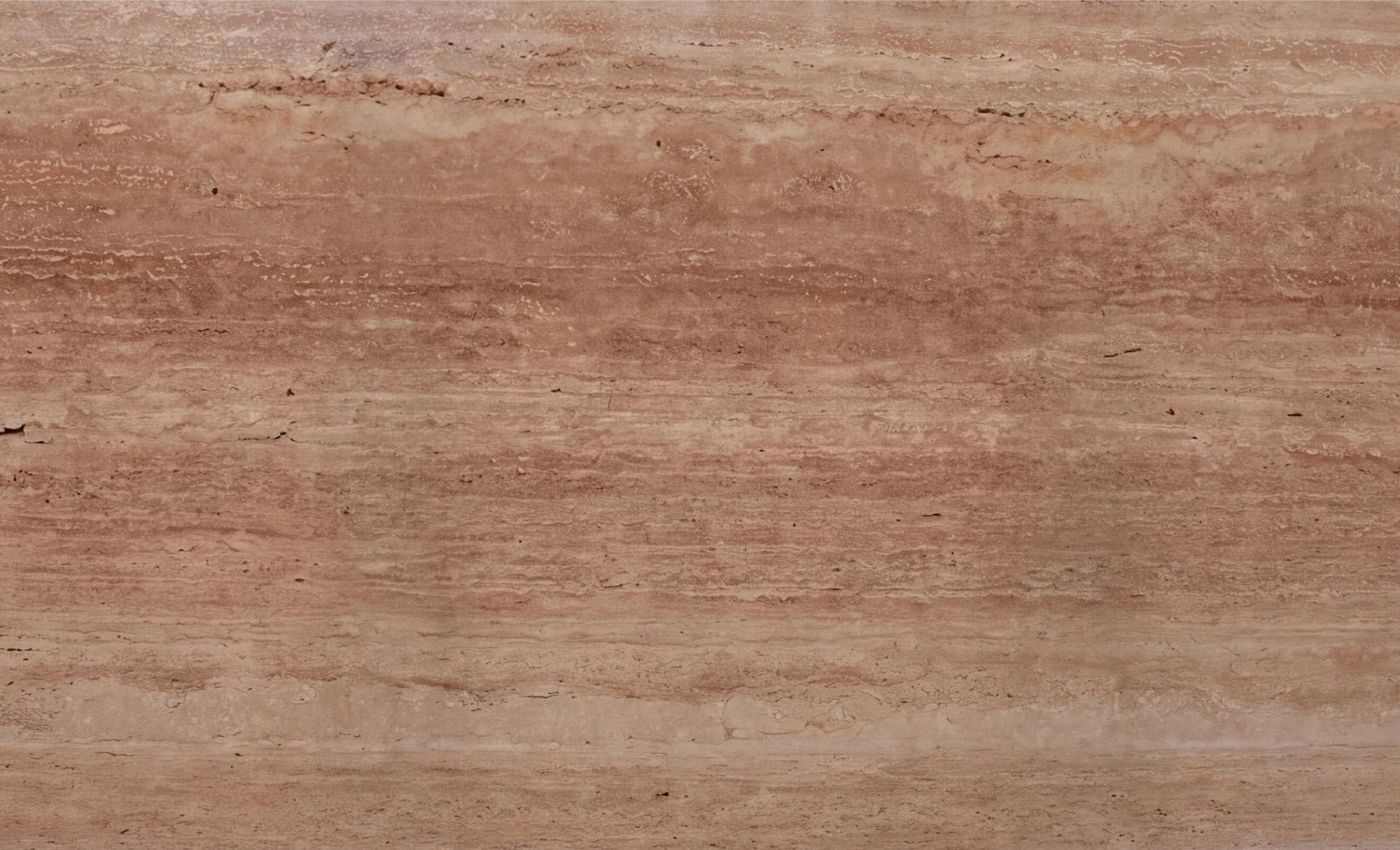 Warm Walnut Traverten Vein Cut Plaka