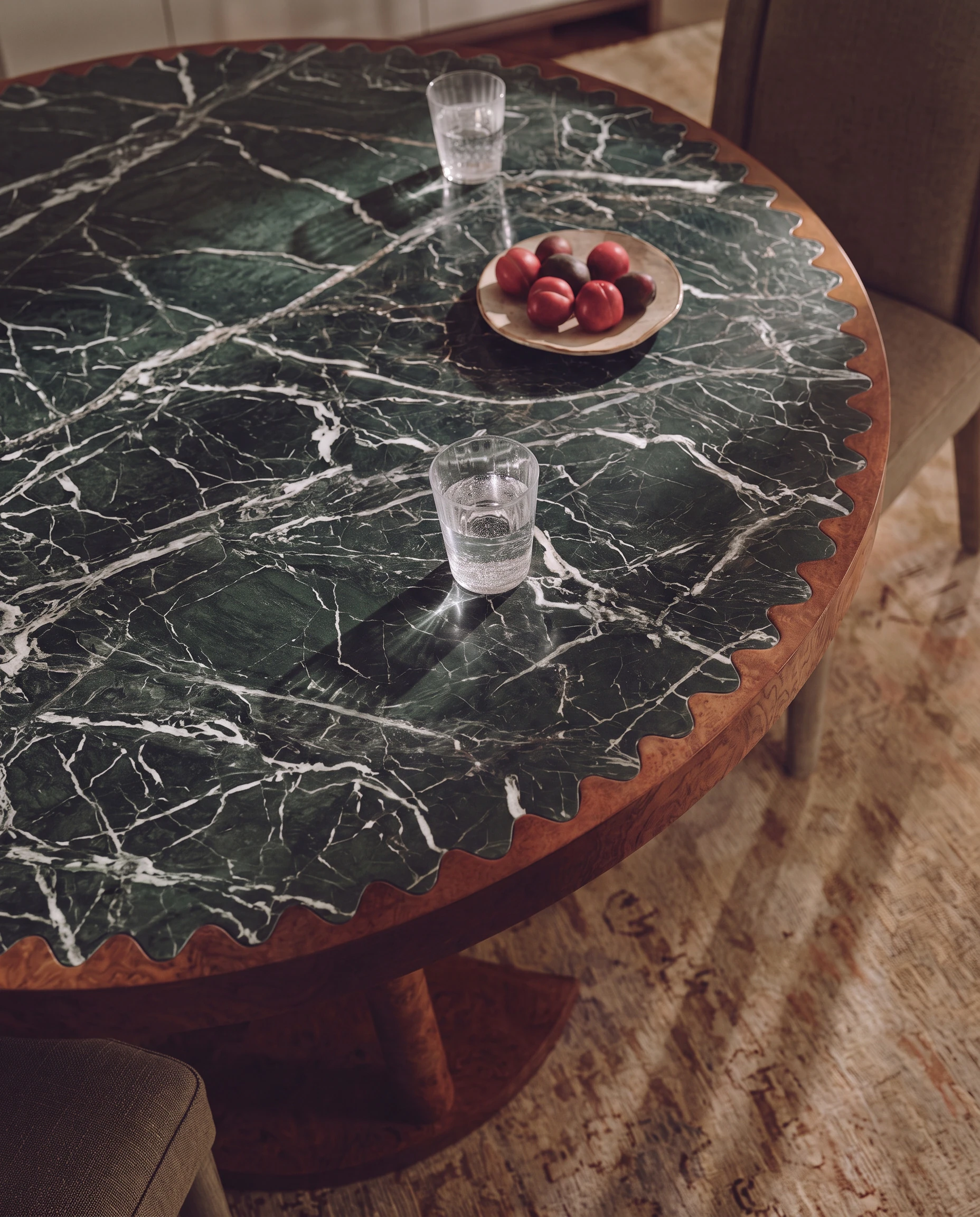 Insta Home Green Round Dining Table
