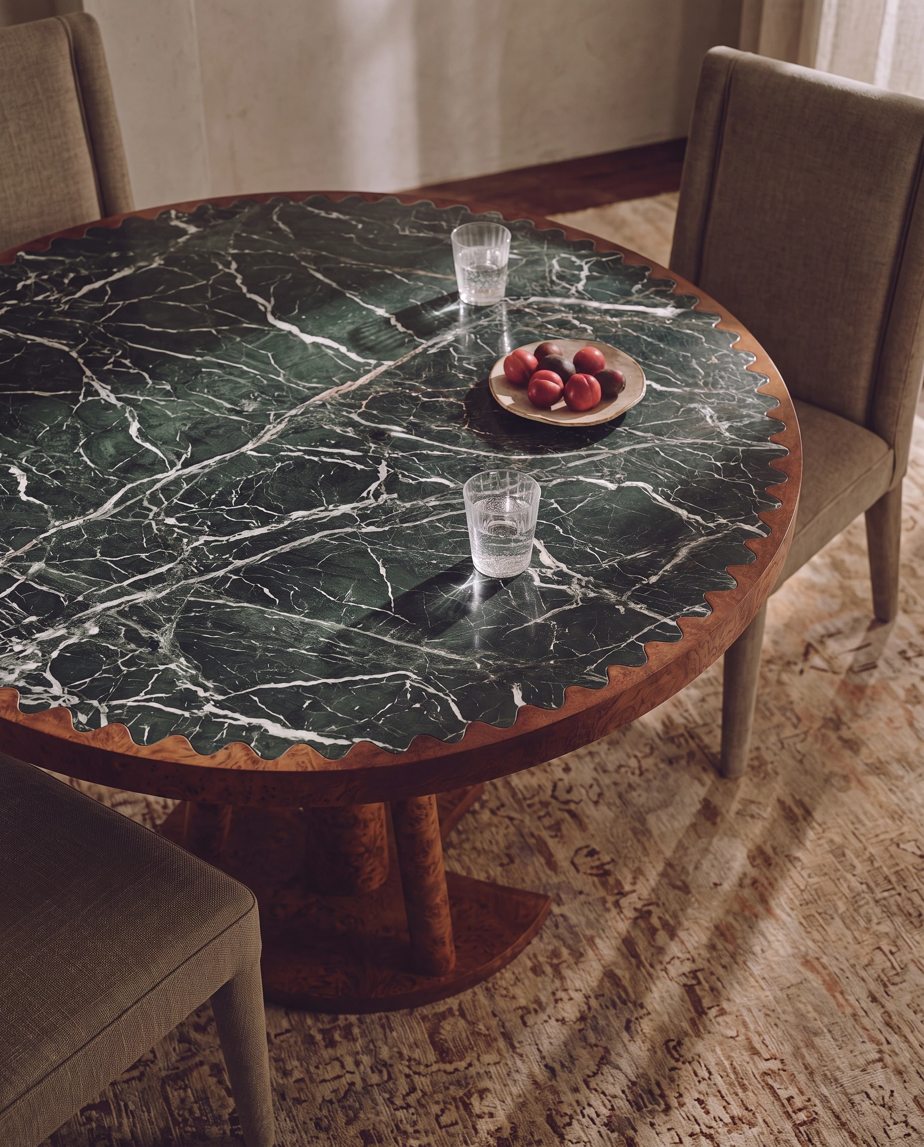 Insta Home Green Round Dining Table thumbnail 3