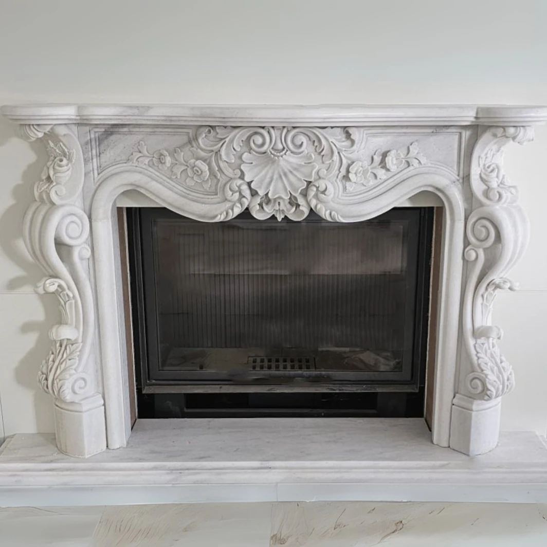 Do Al Ta Mine White Relief Fireplace thumbnail 2