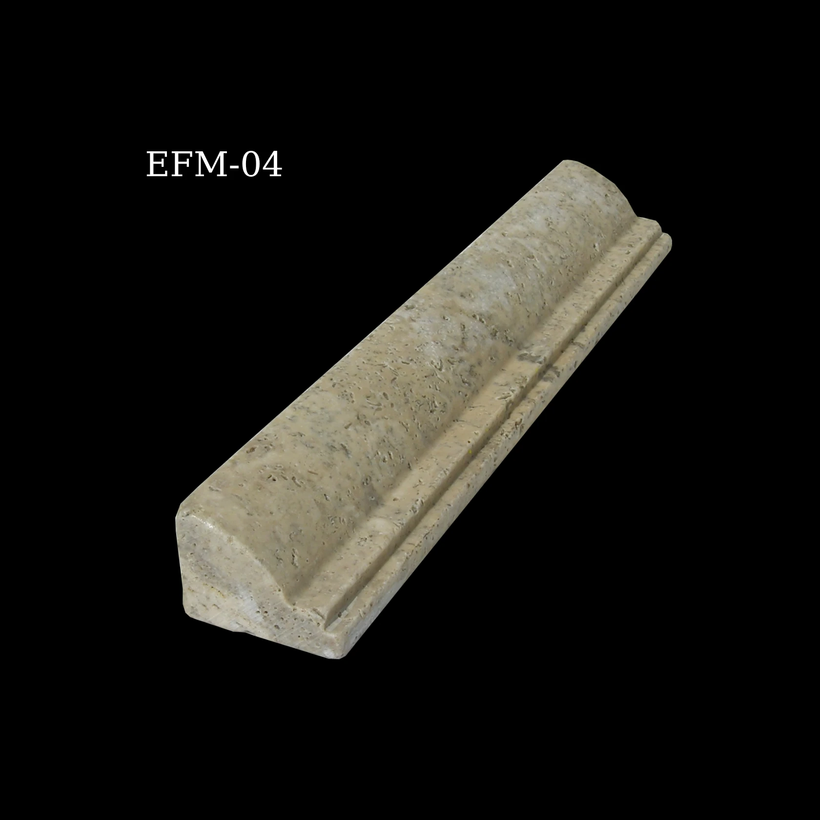 Moulure linéaire à boudin et gradin beige