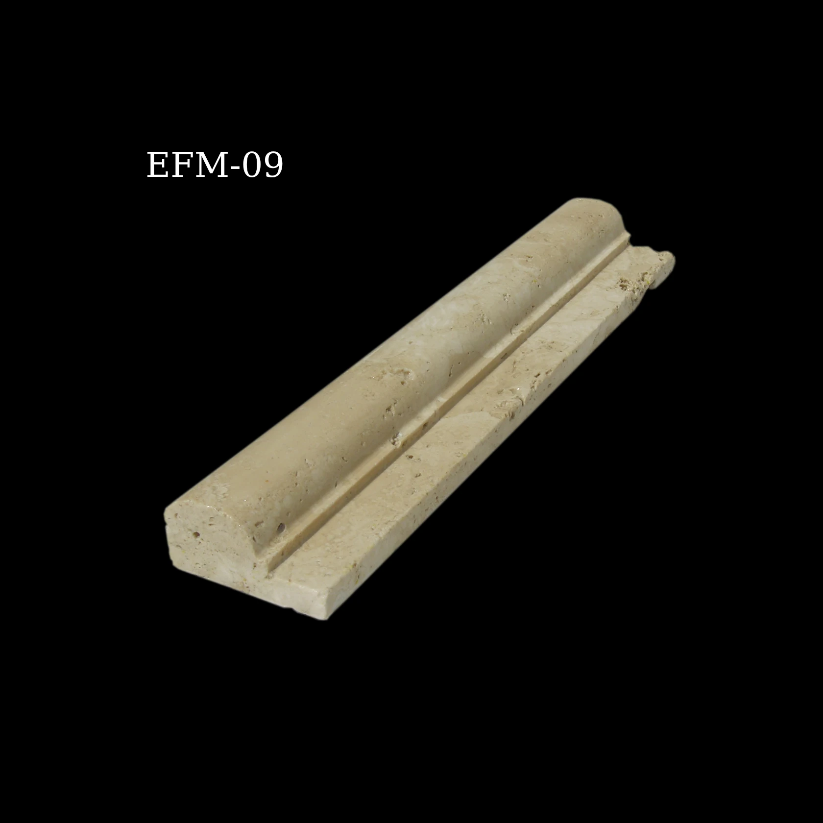 Beige Curved Carved Trim Moulding