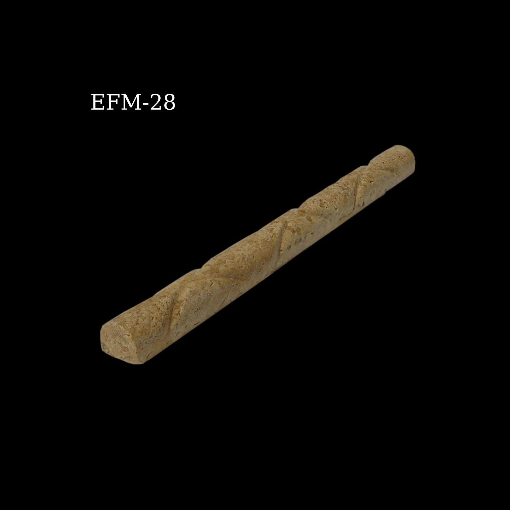 Textured Warm Tan Rounded Moulding