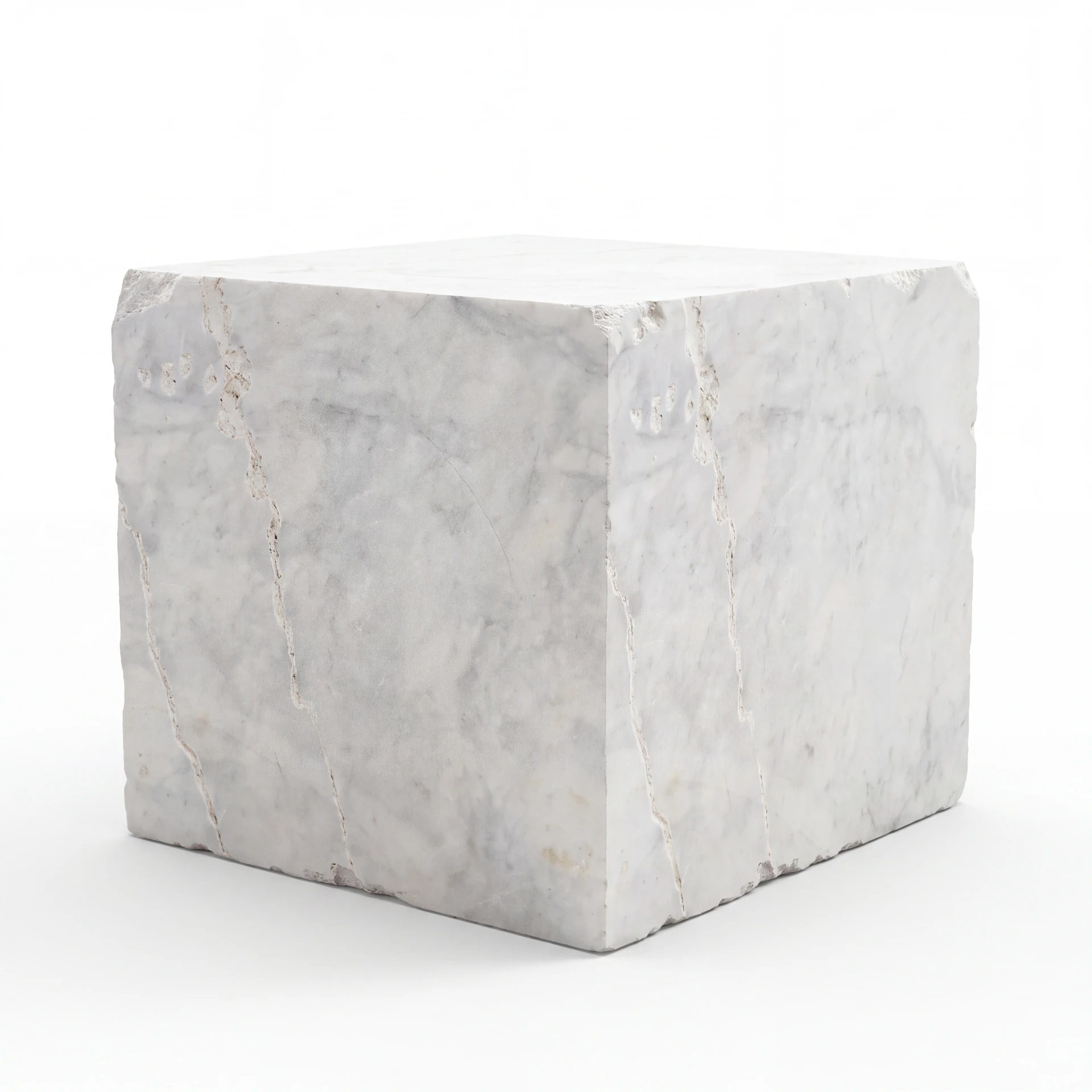 Afyon White Arcobaleno Marble Block
