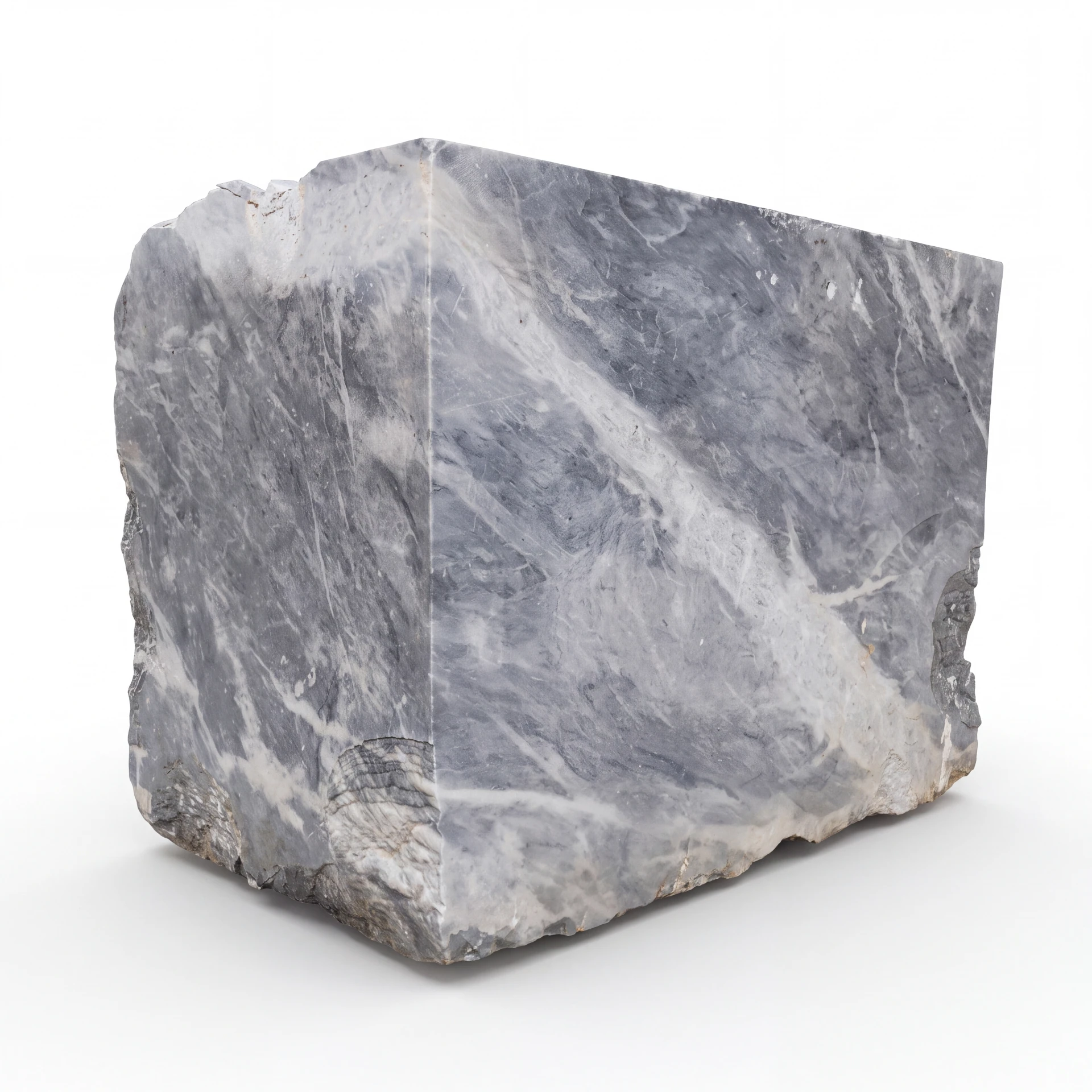 Bardiglio Blu Afyon Gray Marble Block