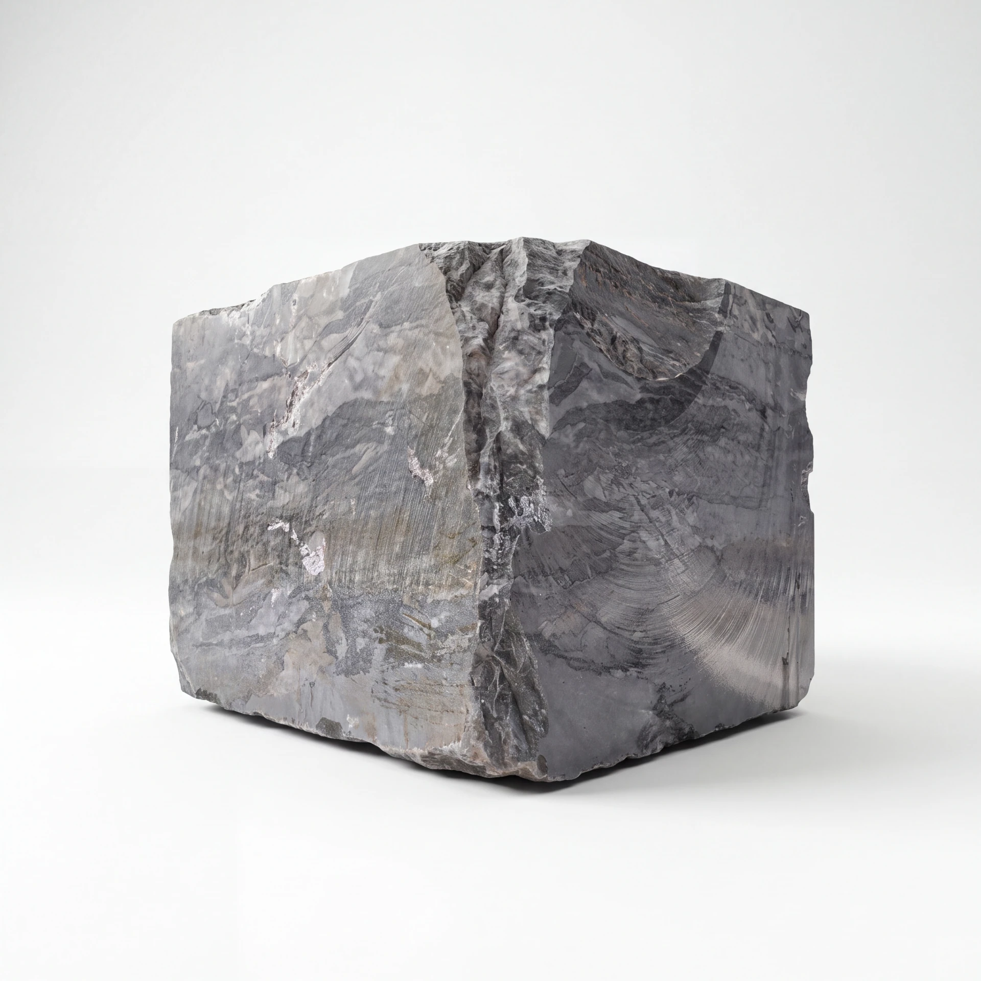 Bardiglio Black Afyon Grauer Marmor Rohblock