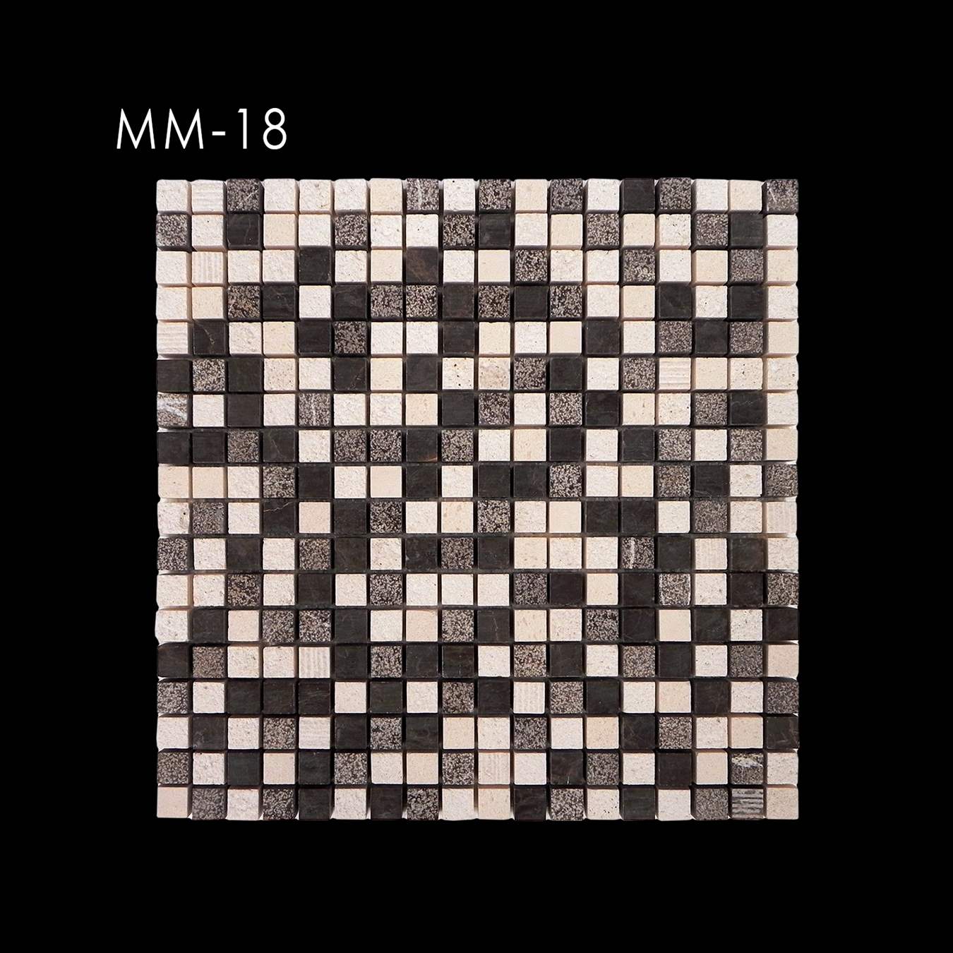 Geometrisches Kontrast-Feinlinien-Mosaik