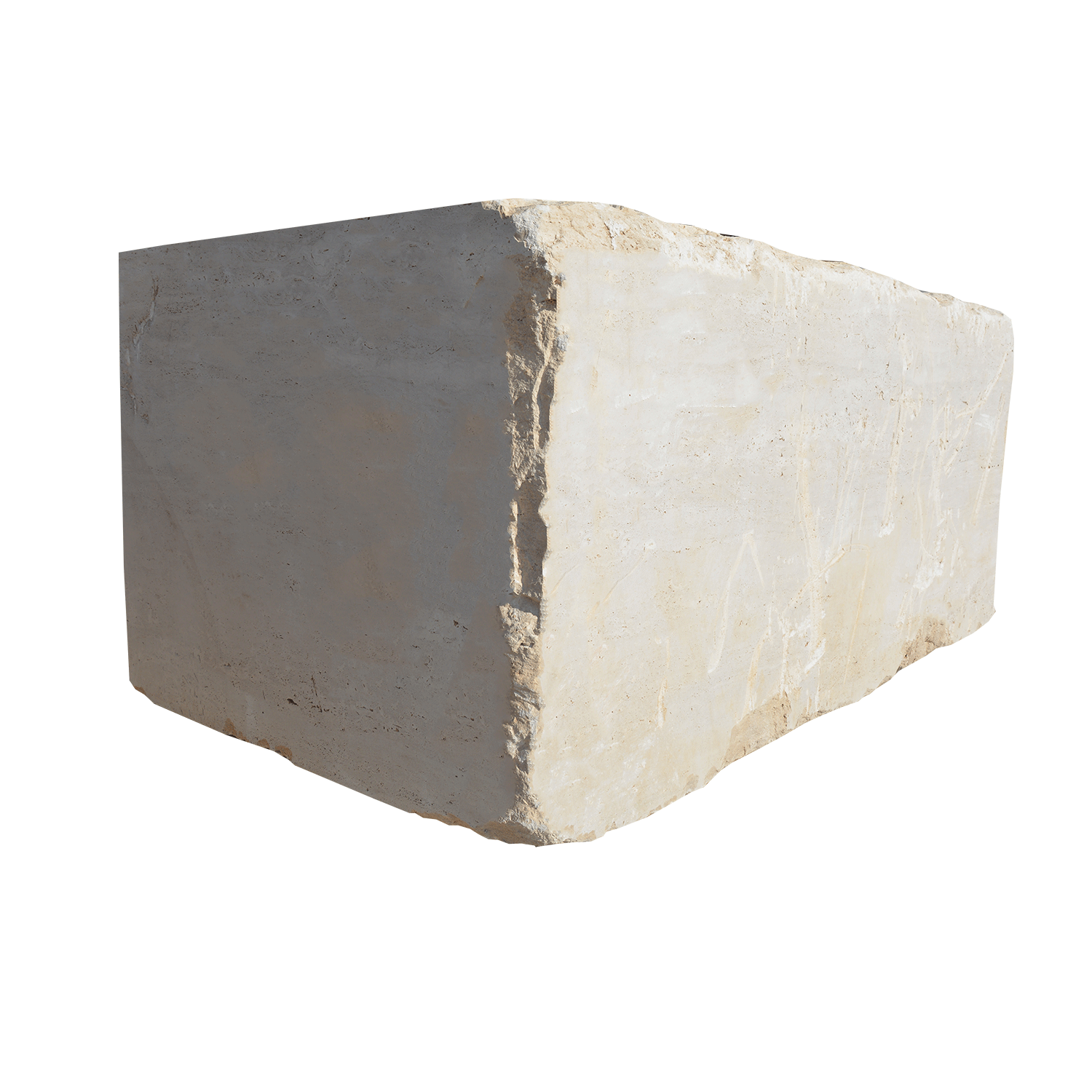 White Travertine Block