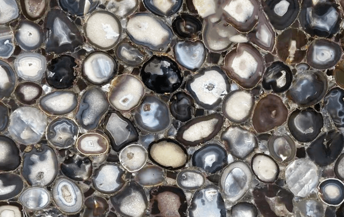 Gray Agate Marmor Rohplatte