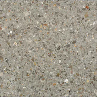 Baldosa de Terrazzo Gris con Motas Densas