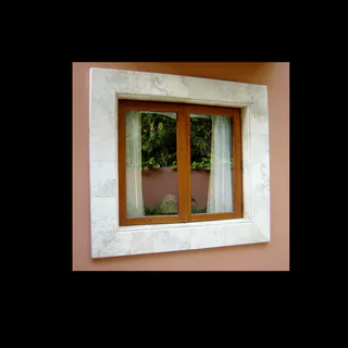 Intricate Geometric Carved Frame