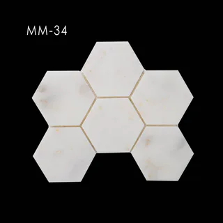 Hexagonales helles tonales geometrisches Mosaik