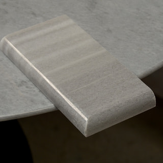 Détail de Bord Arrondi Gris Doux