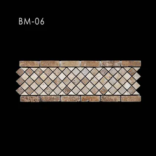 Mosaïque Bordure Motif Losanges
