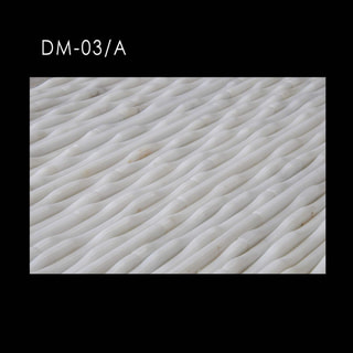 Dm-03/A White Woven Wave Relief Panel