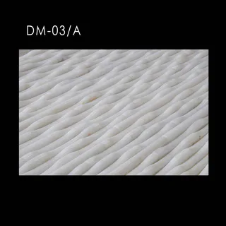 Panneau en Relief Vague Tressée Blanc Dm-03/A Panneau en Relief Vague Tressée Blanc Dm-03/A