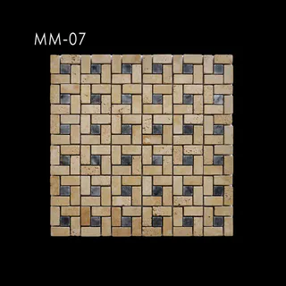 Mosaïque Tressée à Blocs Rectangulaires