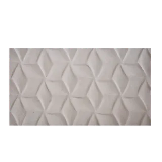 Panneau en relief de losanges tessellés sculpté