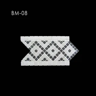 Mosaïque Bordure Encadrée à Losanges