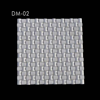 Panneau Mosaïque en Relief Convexe Gris Clair Panneau Mosaïque en Relief Convexe Gris Clair