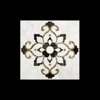Diamant Jet d'Eau à Volutes Symétriques Orné
