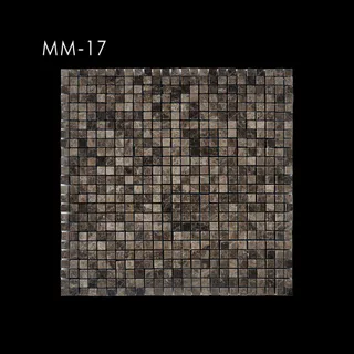 Dunkelanthrazit Quadrat-Tesserae-Gittermosaik