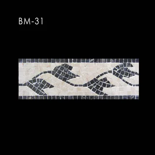 Mosaïque Bordure Motif Floral