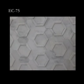 Altıgen Çerçeveli Geometrik Mozaik