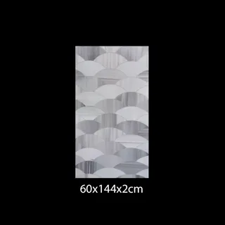 Motif Diamant Géométrique à Éventail Chevauchant Jet d'Eau