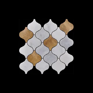 Arabesque Lantern Waterjet Mosaic