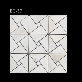 Exclusive Mosaic Collection Geometric Triangle and Square Pattern
