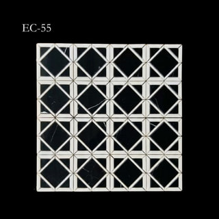Exklusive Mosaik-Kollektion Ineinandergreifendes Quadrat- und Rautenmuster