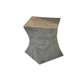 Tabouret3 - Travertin Silver