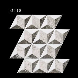 Exklusive Mosaikkollektion Geometrisches Pyramidenmuster