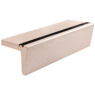 Non-Slip Wide Rubber L Step Terrazzo Stair Tread