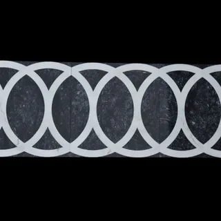 Diamant Jet d'Eau à Maillons Elliptiques Entrelacés