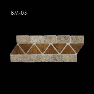 Mosaïque Bordure à Triangles Imbriqués