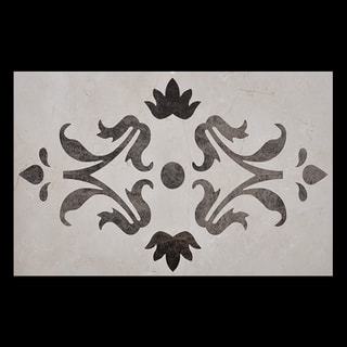 Simetrik Bitkisel Kıvrımlı Waterjet Karo Simetrik Bitkisel Kıvrımlı Waterjet Karo