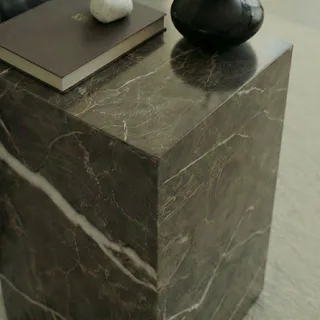Mesa de Centro en Cubo de Mármol Irish Brown thumbnail 2