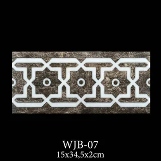 Geometric Interlocking I-Shape Waterjet Bordure thumbnail 2