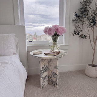 Circular Top Cross-Base Coffee Table thumbnail 5
