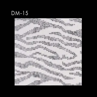 Mosaïque Monochrome Motif Zèbre