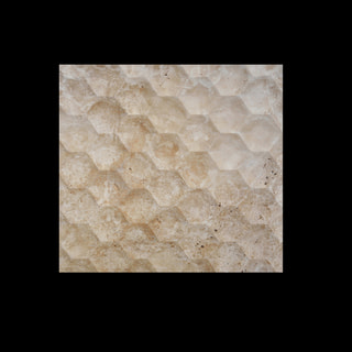 Carved Hexagonal Honeycomb Relief Panel