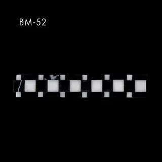 Mosaïque Bordure à Damier Noir et Blanc Alterné