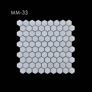 Altıgen Açık Tonlu Geometrik Mozaik
