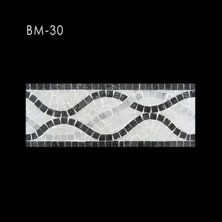 Mosaïque Bordure à Vagues Entrelacées