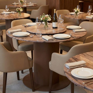 Round Top Single Cylindrical Pedestal Dining Table Round Top Single Cylindrical Pedestal Dining Table