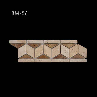 Mosaico Bordura Cubo Isométrico