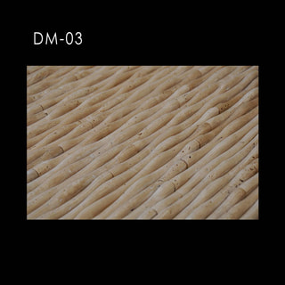 Beige Linear Woven Relief Mosaic